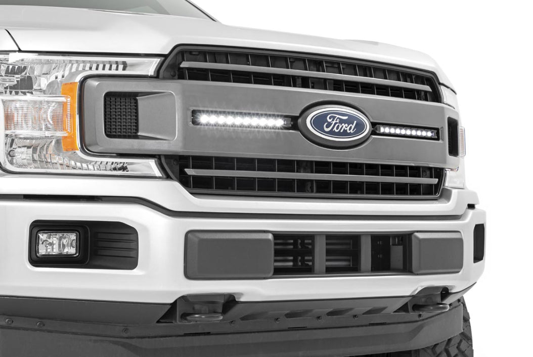 FORD DUAL 10IN LED GRILLE KIT (18-20 F-150 XLT)