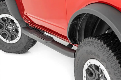 OVAL NERF STEPS 2-DOOR | BLACK | FORD BRONCO (2 DOOR) 4WD (21-23)