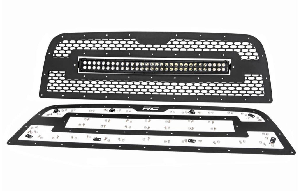 MESH GRILLE 30" DUAL ROW LED | BLACK | RAM 2500/3500 (13-18)