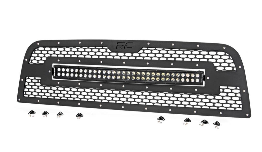 MESH GRILLE 30" DUAL ROW LED | BLACK | RAM 2500/3500 (13-18)