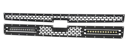 MESH GRILLE 12" SINGLE ROW LED PAIR | BLACK | CHEVY SILVERADO 2500 HD/3500 HD (11-14)