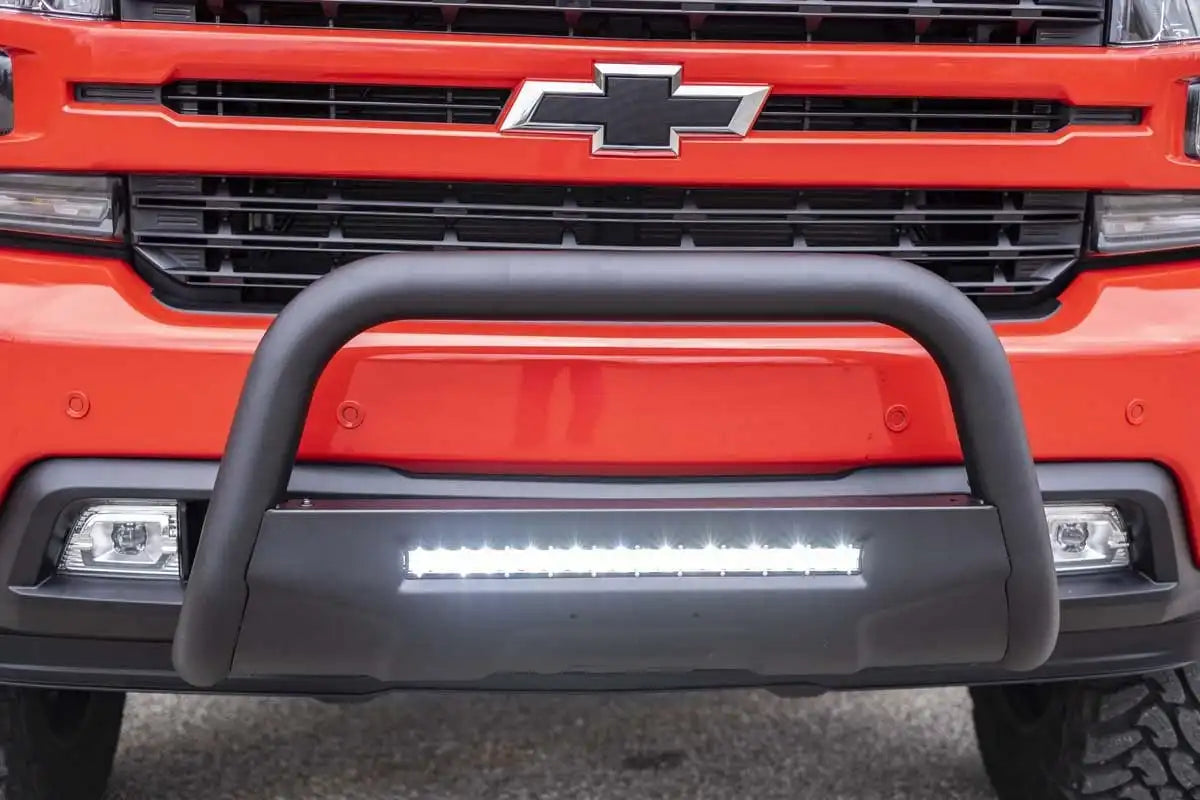 BLACK LED BULL BAR CHEVY SILVERADO 1500 2WD/4WD (2019-2022)